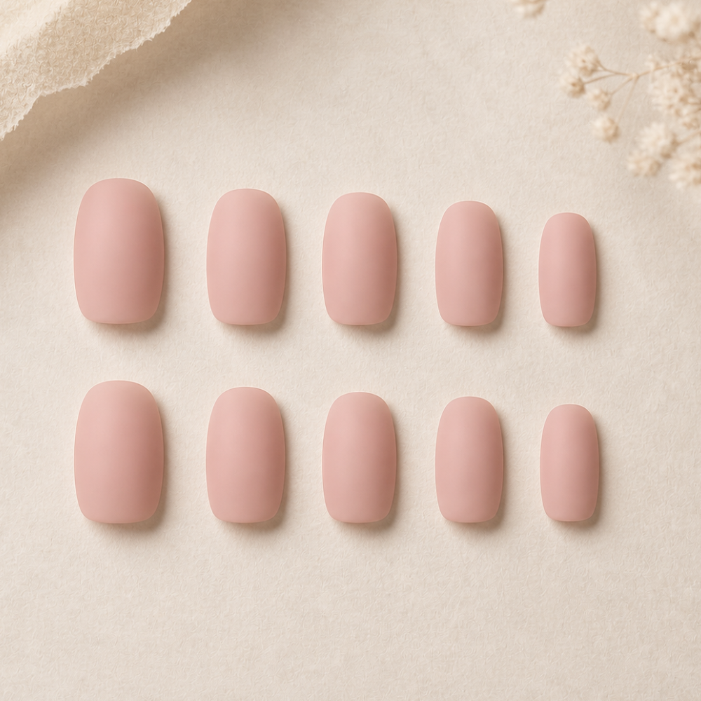 Velvet Nude Soft Square Nails