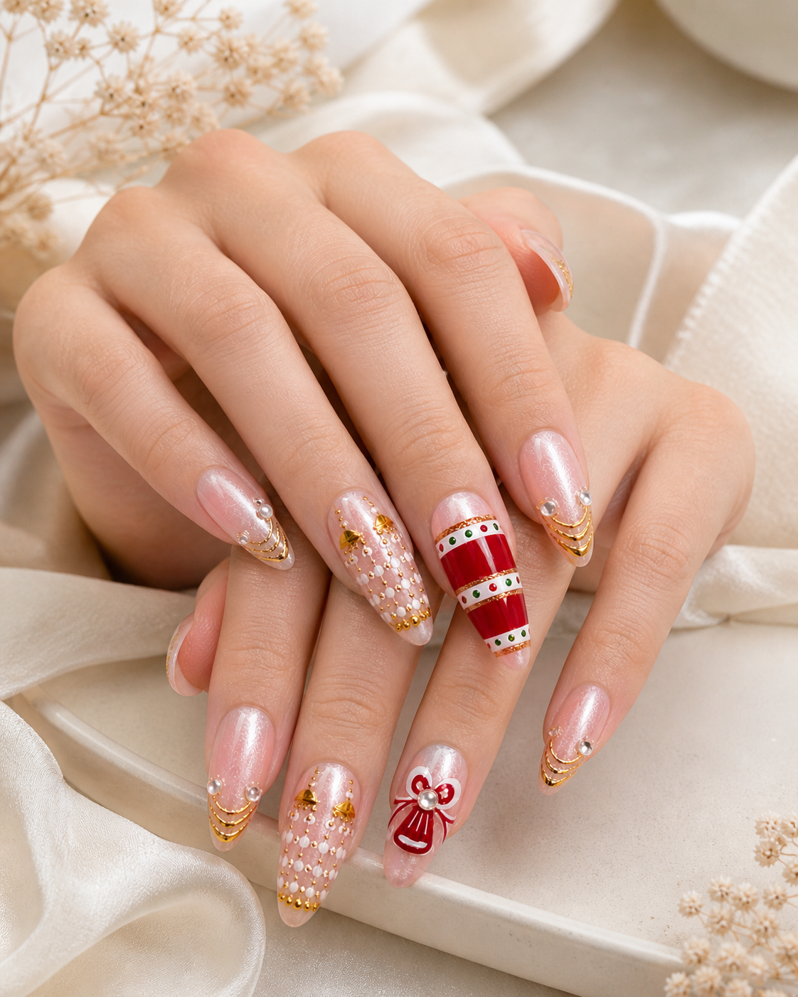 Blush Cat-Eye Chura Luxe Nails
